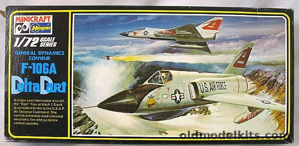 Hasegawa 1/72 Convair F-106A Delta Dart - With Micro Scale 72-92 F-106 Decal Sheet, 054 plastic model kit